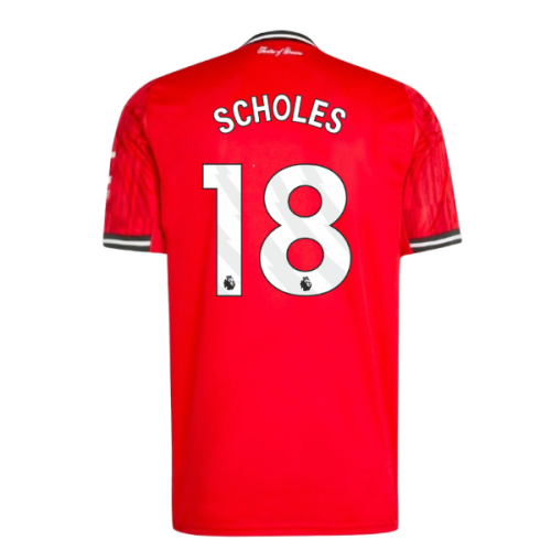 2025-2026 Man Utd Home Shirt (Scholes 18)