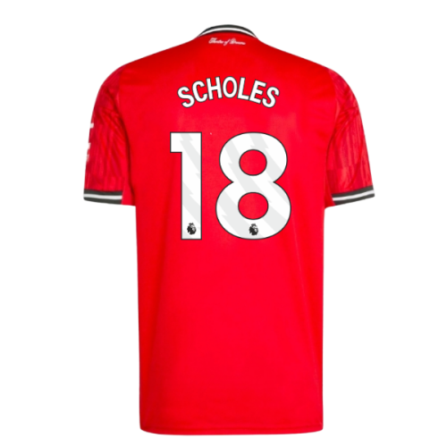 2025-2026 Man Utd Home Shirt (Scholes 18)