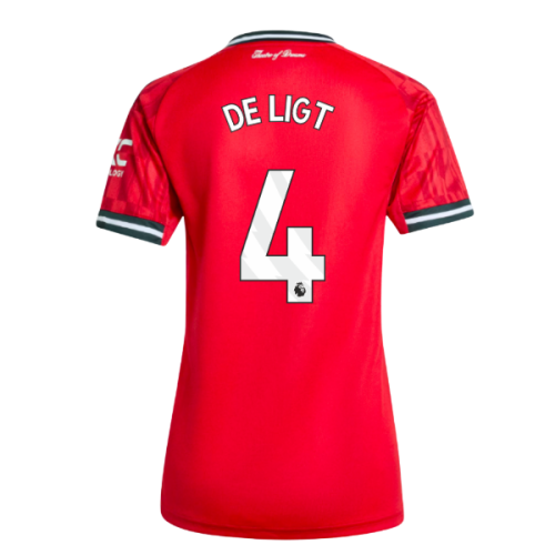 2025-2026 Man Utd Home Shirt (Womens) (De Ligt 4)