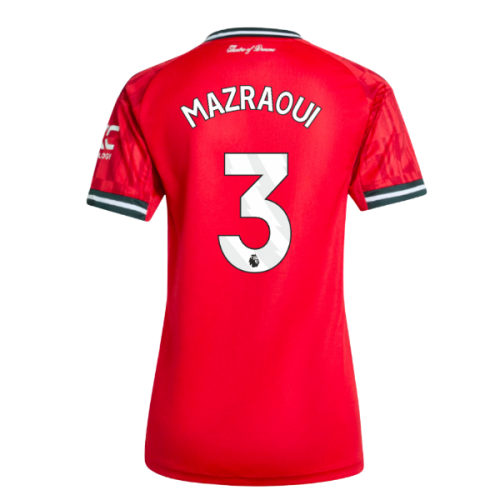 2025-2026 Man Utd Home Shirt (Womens) (Mazraoui 3)