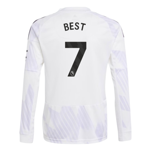 2025-2026 Man Utd Long Sleeve Away Shirt (Kids) (Best 7)