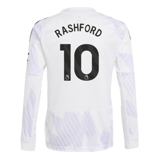 2025-2026 Man Utd Long Sleeve Away Shirt (Kids) (Rashford 10)