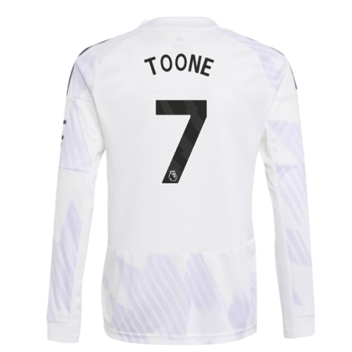 2025-2026 Man Utd Long Sleeve Away Shirt (Kids) (Toone 7)