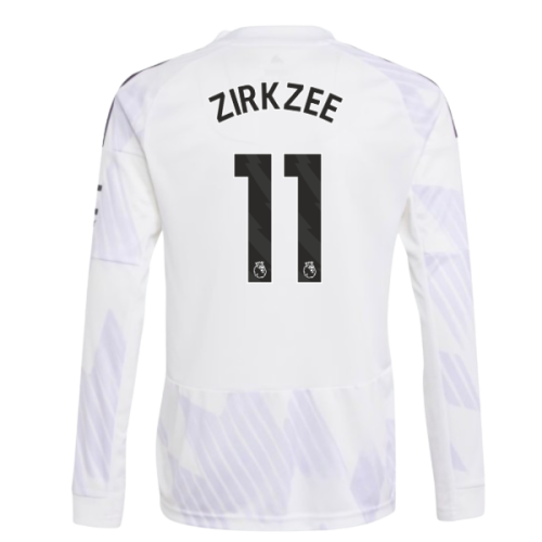 2025-2026 Man Utd Long Sleeve Away Shirt (Kids) (Zirkzee 11)