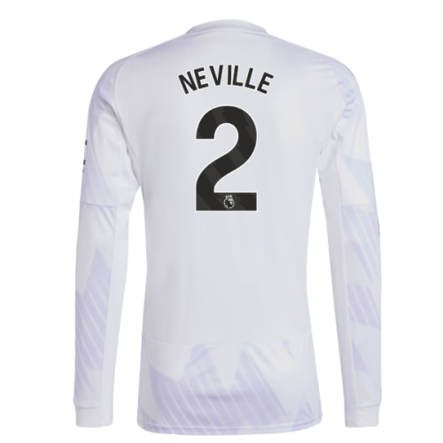 2025-2026 Man Utd Long Sleeve Away Shirt (Neville 2)