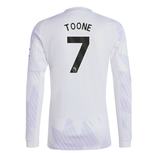 2025-2026 Man Utd Long Sleeve Away Shirt (Toone 7)