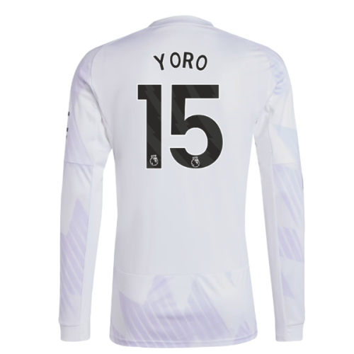 2025-2026 Man Utd Long Sleeve Away Shirt (Yoro 15)