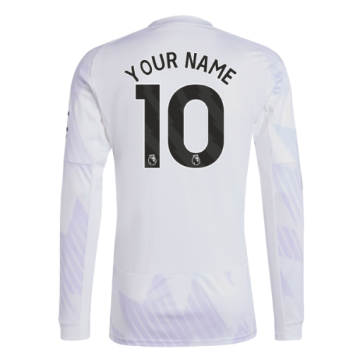 2025-2026 Man Utd Long Sleeve Away Shirt (Your Name)