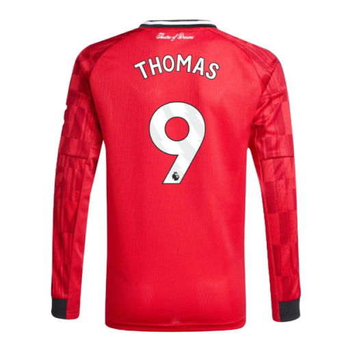 2025-2026 Man Utd Long Sleeve Home Shirt (Kids) (Thomas 9)