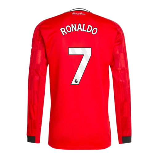 2025-2026 Man Utd Long Sleeve Home Shirt (Ronaldo 7)