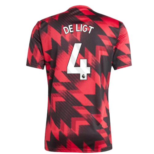 2025-2026 Man Utd Pre-Match Shirt (Red) (De Ligt 4)