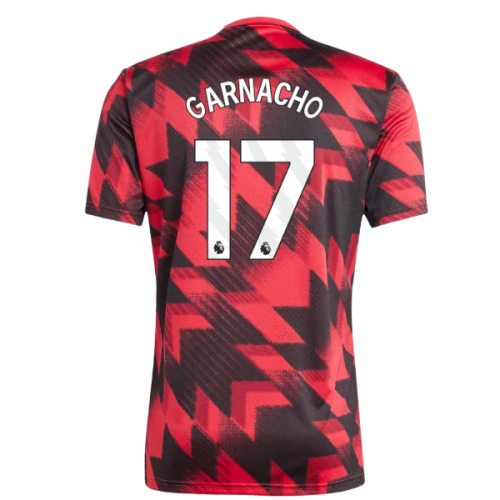 2025-2026 Man Utd Pre-Match Shirt (Red) (Garnacho 17)