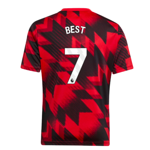 2025-2026 Man Utd Pre-Match Shirt (Red) - Kids (Best 7)