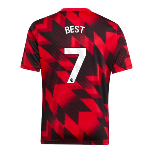 2025-2026 Man Utd Pre-Match Shirt (Red) - Kids (Best 7)