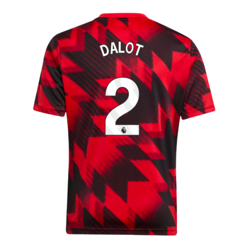 2025-2026 Man Utd Pre-Match Shirt (Red) - Kids (Dalot 2)