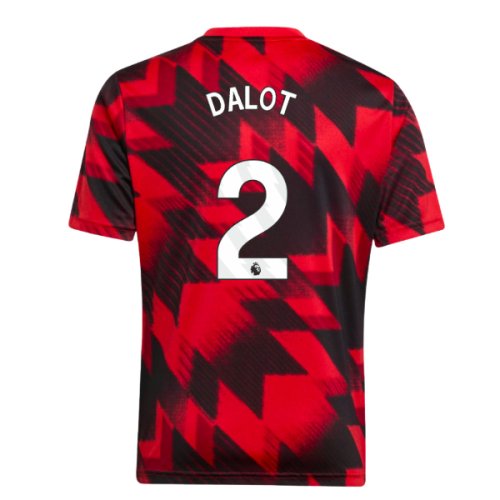 2025-2026 Man Utd Pre-Match Shirt (Red) - Kids (Dalot 2)