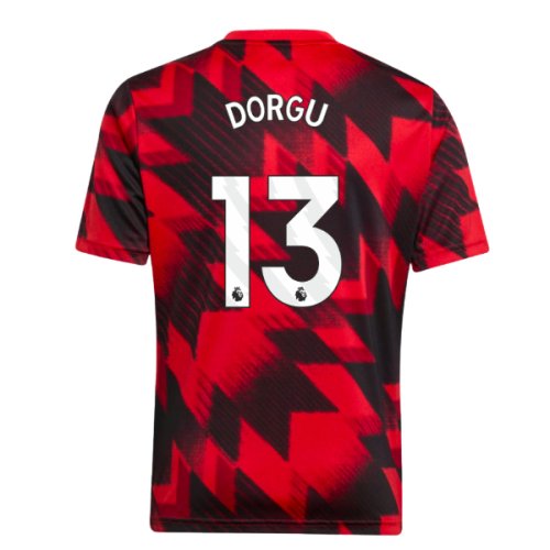 2025-2026 Man Utd Pre-Match Shirt (Red) - Kids (Dorgu 13)