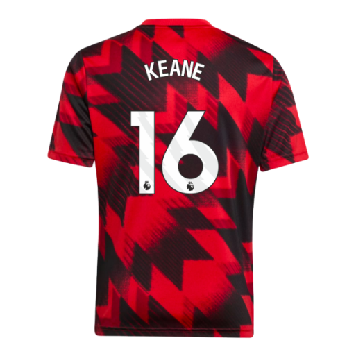 2025-2026 Man Utd Pre-Match Shirt (Red) - Kids (Keane 16)