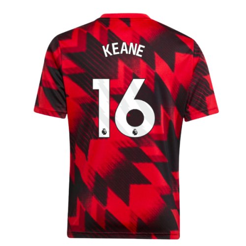 2025-2026 Man Utd Pre-Match Shirt (Red) - Kids (Keane 16)