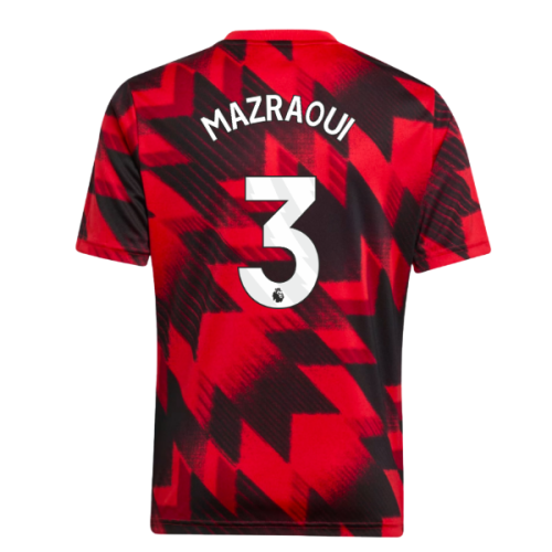 2025-2026 Man Utd Pre-Match Shirt (Red) - Kids (Mazraoui 3)
