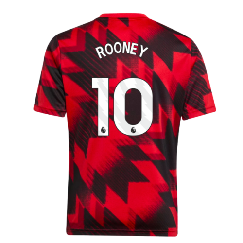 2025-2026 Man Utd Pre-Match Shirt (Red) - Kids (Rooney 10)