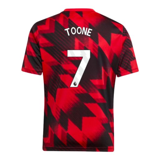 2025-2026 Man Utd Pre-Match Shirt (Red) - Kids (Toone 7)
