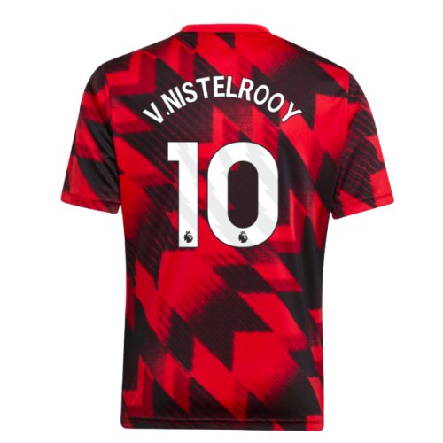 2025-2026 Man Utd Pre-Match Shirt (Red) - Kids (V.Nistelrooy 10)