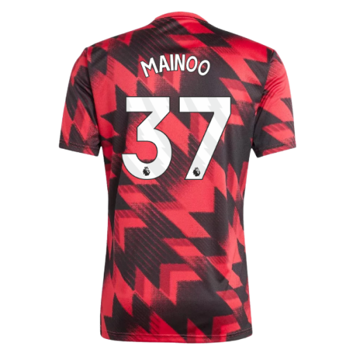 2025-2026 Man Utd Pre-Match Shirt (Red) (Mainoo 37)