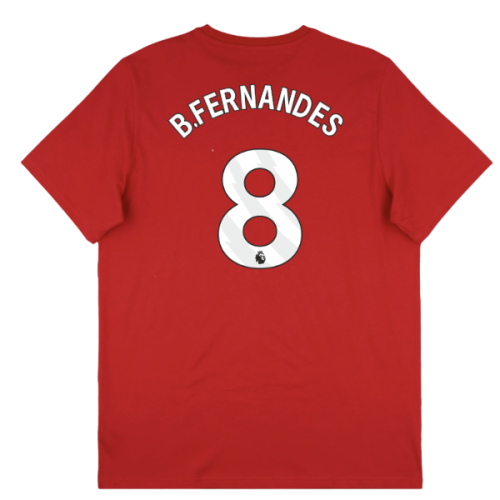 2025-2026 Man Utd Seasonal Graphic Tee (Red) (B.Fernandes 8)