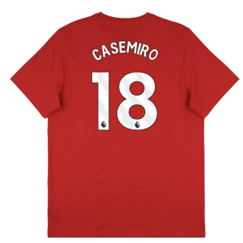 2025-2026 Man Utd Seasonal Graphic Tee (Red) (Casemiro 18)