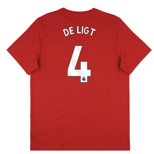 2025-2026 Man Utd Seasonal Graphic Tee (Red) (De Ligt 4)