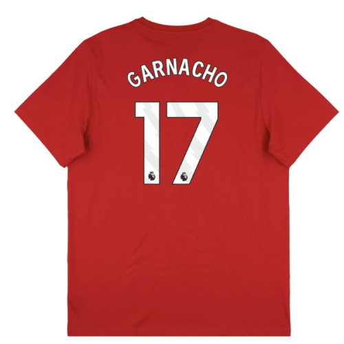 2025-2026 Man Utd Seasonal Graphic Tee (Red) (Garnacho 17)