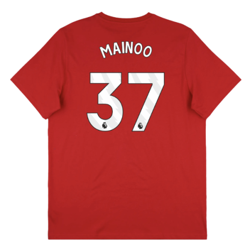 2025-2026 Man Utd Seasonal Graphic Tee (Red) (Mainoo 37)