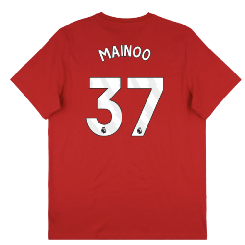 2025-2026 Man Utd Seasonal Graphic Tee (Red) (Mainoo 37)