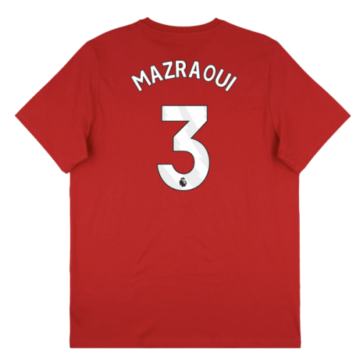 2025-2026 Man Utd Seasonal Graphic Tee (Red) (Mazraoui 3)