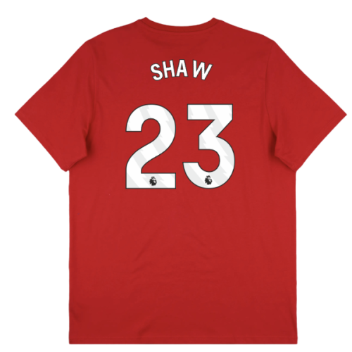2025-2026 Man Utd Seasonal Graphic Tee (Red) (Shaw 23)