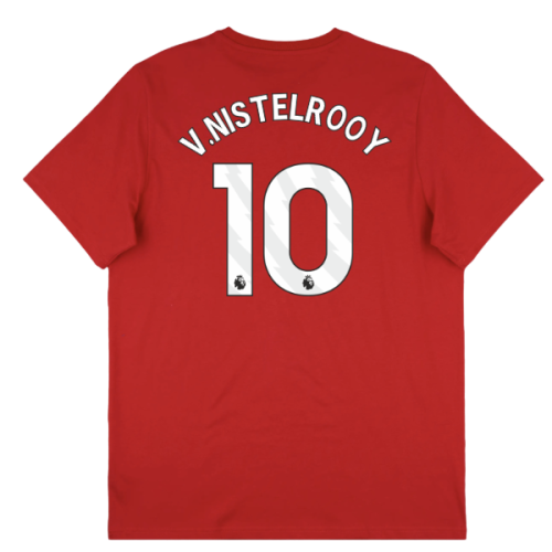 2025-2026 Man Utd Seasonal Graphic Tee (Red) (V.Nistelrooy 10)