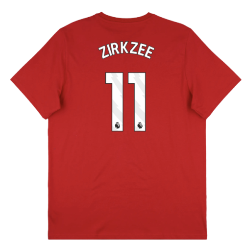2025-2026 Man Utd Seasonal Graphic Tee (Red) (Zirkzee 11)