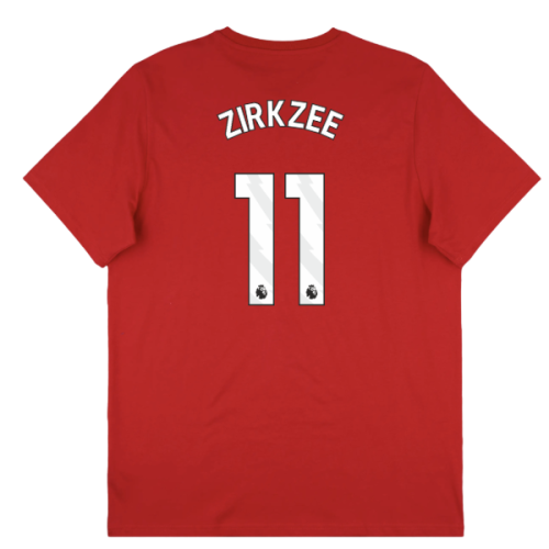 2025-2026 Man Utd Seasonal Graphic Tee (Red) (Zirkzee 11)