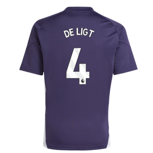 2025-2026 Man Utd Training Jersey (Aurora Plum) - Kids (De Ligt 4)