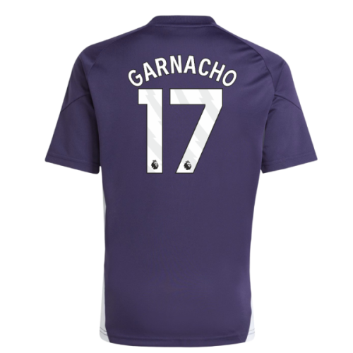 2025-2026 Man Utd Training Jersey (Aurora Plum) - Kids (Garnacho 17)