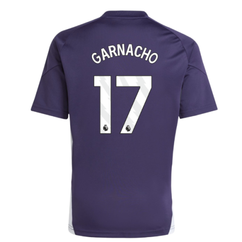 2025-2026 Man Utd Training Jersey (Aurora Plum) - Kids (Garnacho 17)