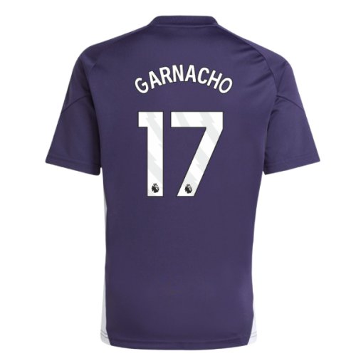 2025-2026 Man Utd Training Jersey (Aurora Plum) - Kids (Garnacho 17)