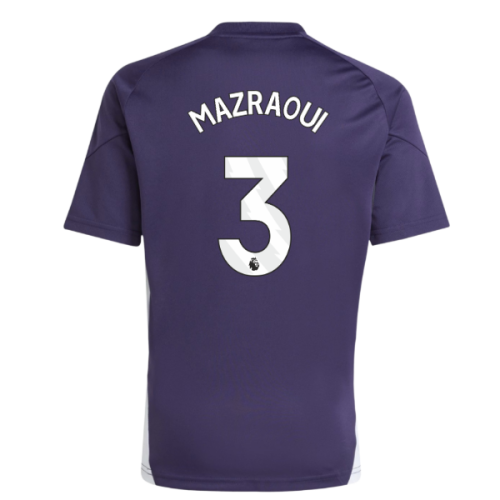 2025-2026 Man Utd Training Jersey (Aurora Plum) - Kids (Mazraoui 3)