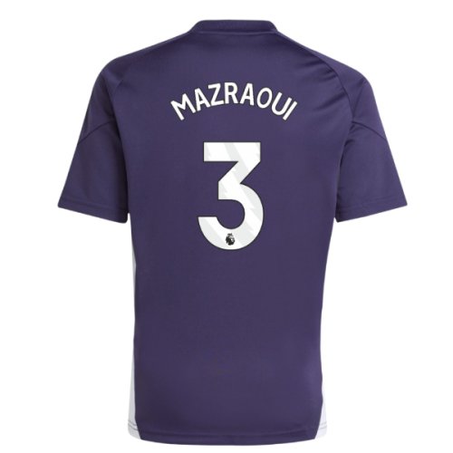2025-2026 Man Utd Training Jersey (Aurora Plum) - Kids (Mazraoui 3)
