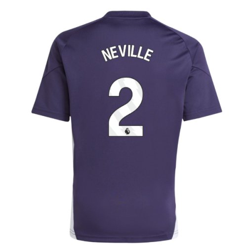 2025-2026 Man Utd Training Jersey (Aurora Plum) - Kids (Neville 2)