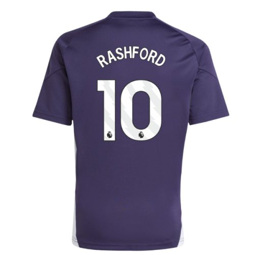 2025-2026 Man Utd Training Jersey (Aurora Plum) - Kids (Rashford 10)