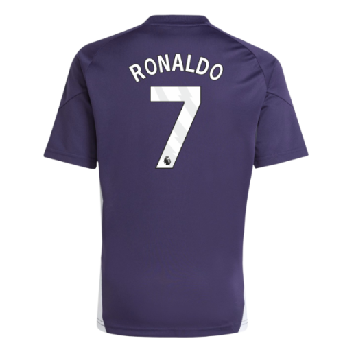 2025-2026 Man Utd Training Jersey (Aurora Plum) - Kids (Ronaldo 7)