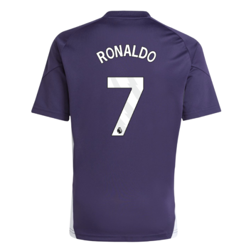2025-2026 Man Utd Training Jersey (Aurora Plum) - Kids (Ronaldo 7)