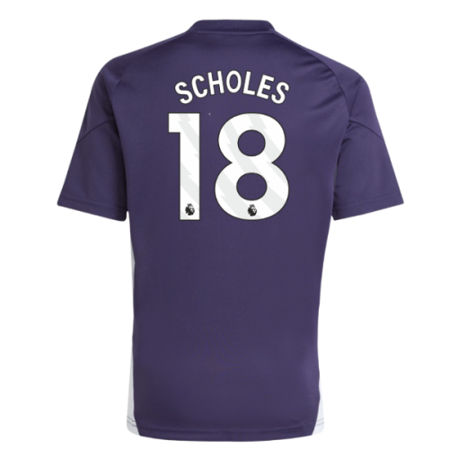 2025-2026 Man Utd Training Jersey (Aurora Plum) - Kids (Scholes 18)